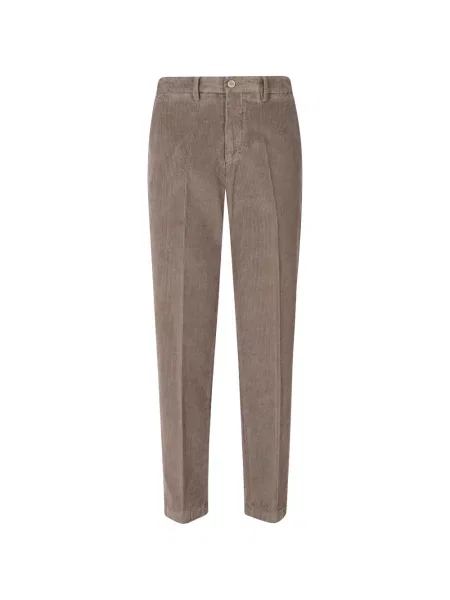 Pantaloni Briglia 1949 de catifea cord maro