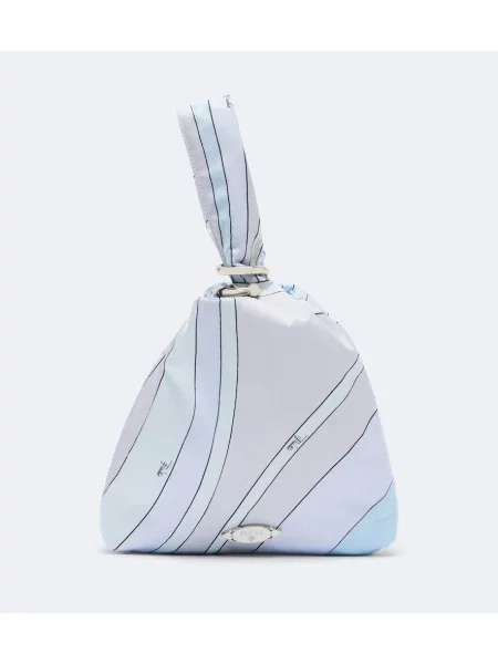 Top Pucci de mătase albastru
