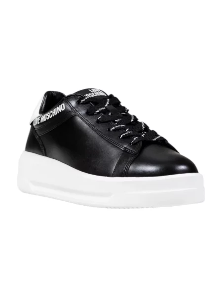 Sneakersy Love Moschino z logo czarne
