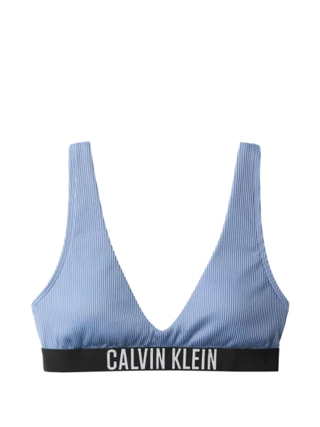 Top Calvin Klein cu nervuri albastru