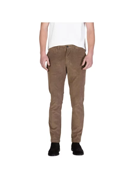 Hlače Borghese smeđa