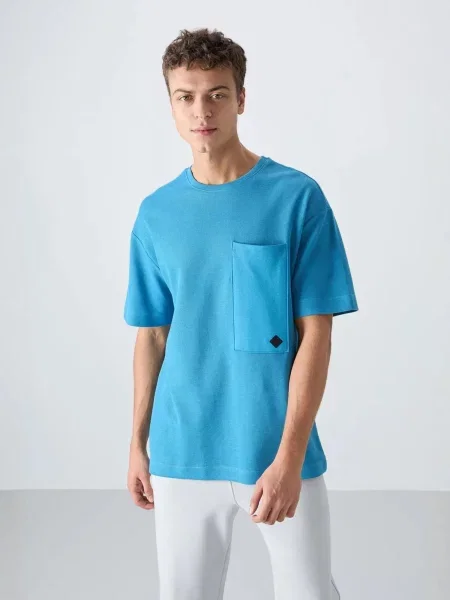 Tommy Life Majica nebeško modra