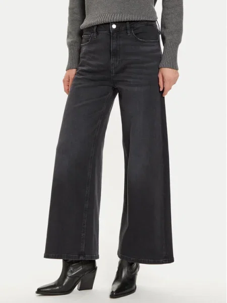 Guess Blugi Wide Leg negru