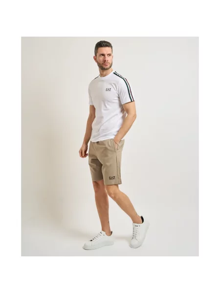 Spodenki sportowe Emporio Armani beżowe