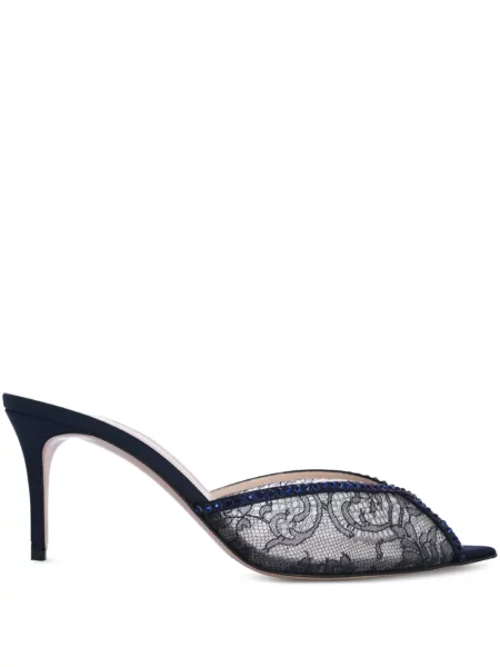 Мюли Andrea Wazen с дантела синьо