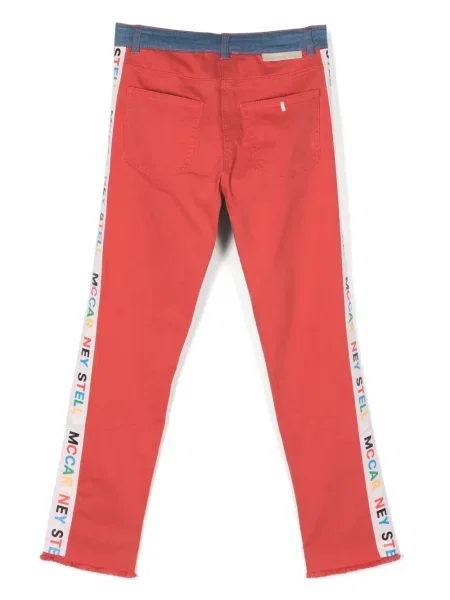 Jeansy straight leg dziecięce Stella Mccartney niebieskie