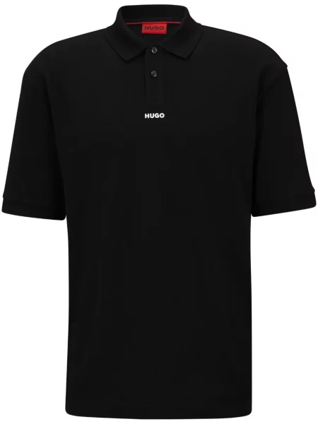 Polo Hugo cu imagine negru