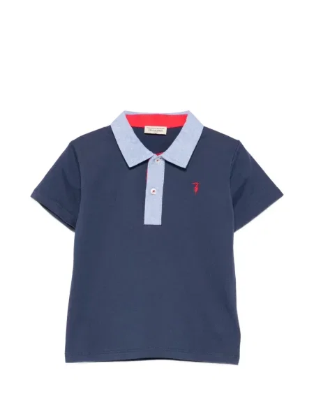 Koszulka polo dziecięca Trussardi niebieska