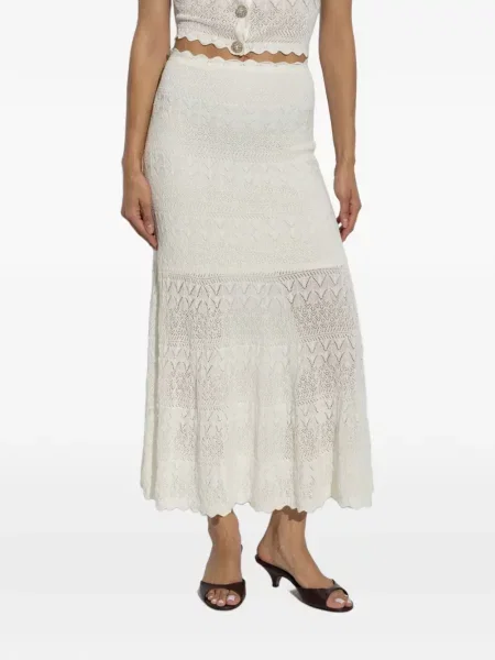 Fusta maxi Self-portrait tricotate