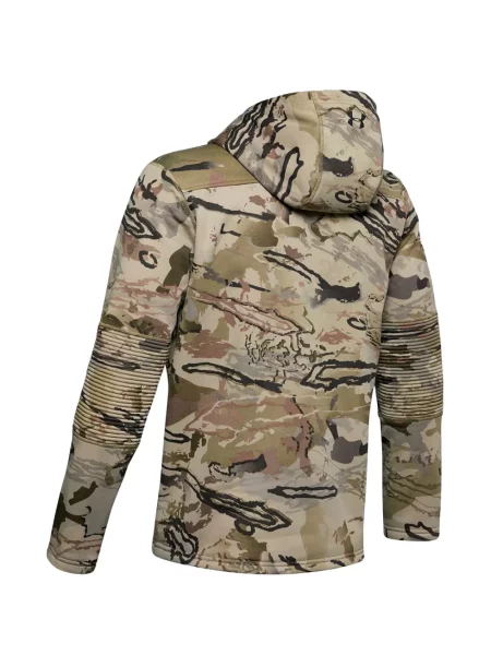 Πλευρωτός hoodie Under Armour παραλλαγής πράσινο