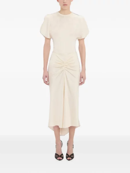 Fustă midi Victoria Beckham asimetrică
