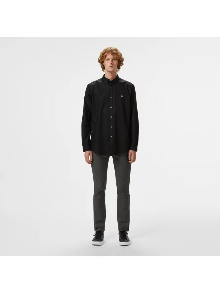Lacoste Koszula Button-Down Slim Fit czarna