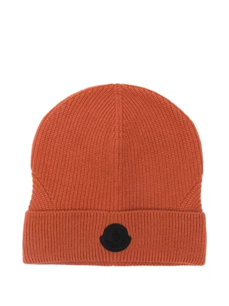 Шапка Moncler оранжево
