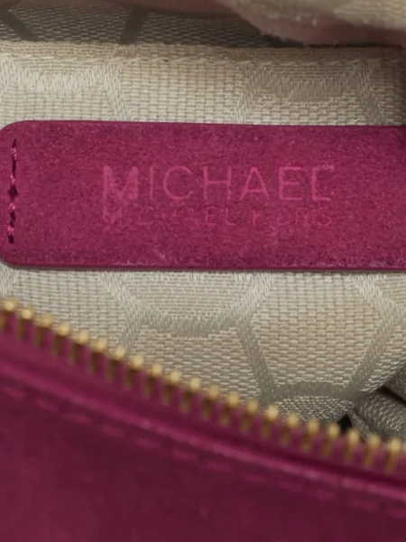 Body Michael Michael Kors cu franjuri din piele cu motiv cu inimi albastru