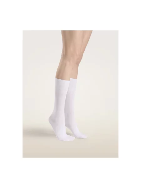 Lniane skarpety Wolford białe