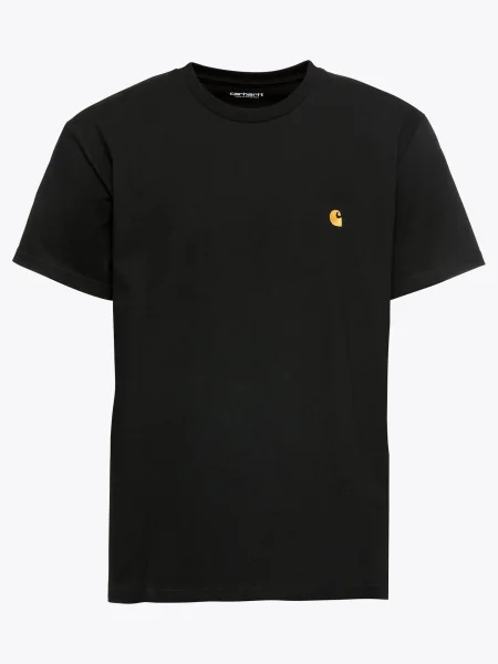 Carhartt WIP Tričko Chase zlatá čierna