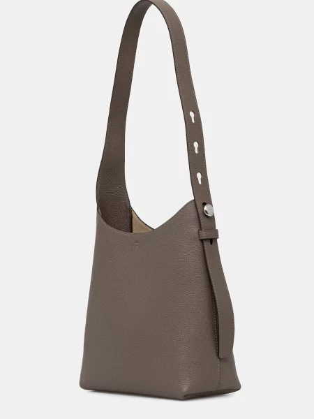 Tory Burch torebka skórzana Romy Small brązowy