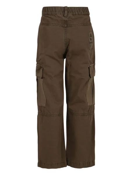 Spodnie cargo dziecięce Timberland zielone