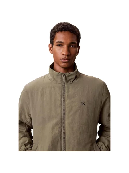 Geacă de blugi Calvin Klein Jeans verde