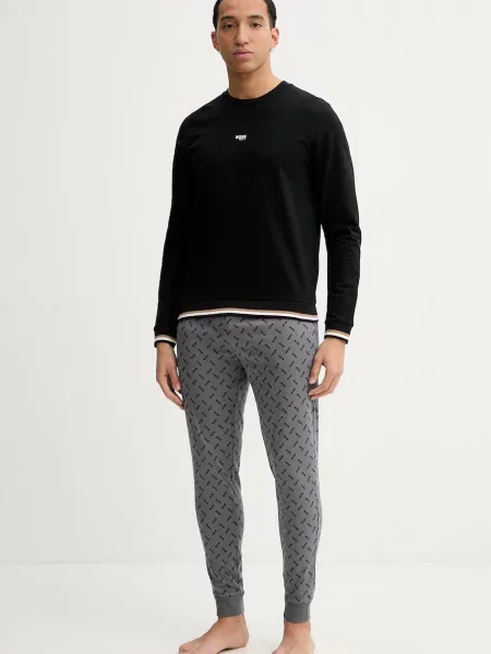 Majica BOSS Iconic Sweatshirt črna