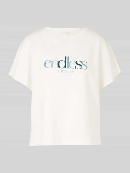 T-shirt o kroju comfort fit Tom Tailor biała