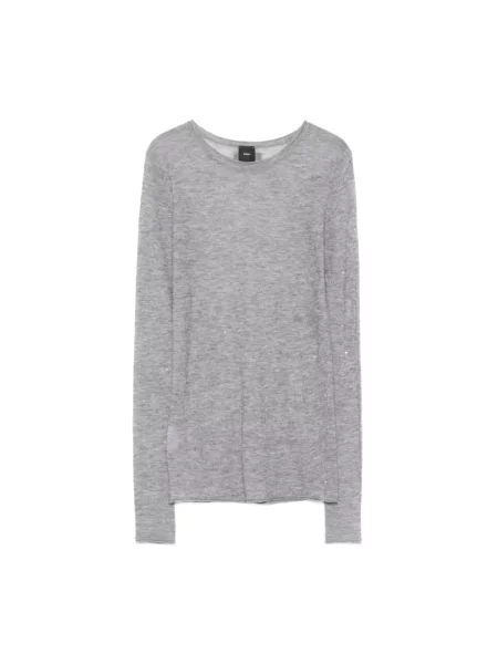 Pinko sweter lniany lekki szary