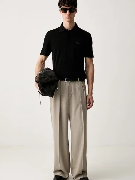 Tricou polo Boss Black negru