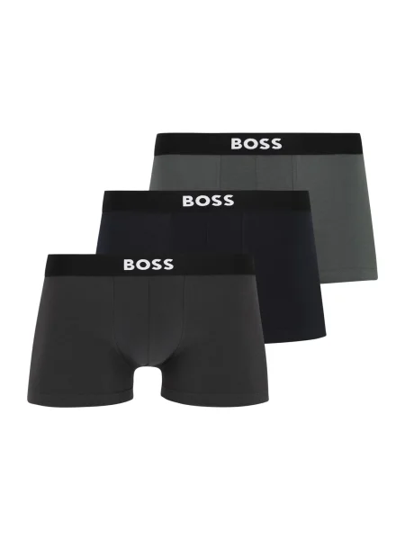 BOSS pánske boxerky s elastanom Trunk 3P BOSS ONE čierna