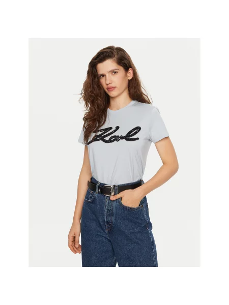KARL LAGERFELD T-Shirt Regular Fit μπλε