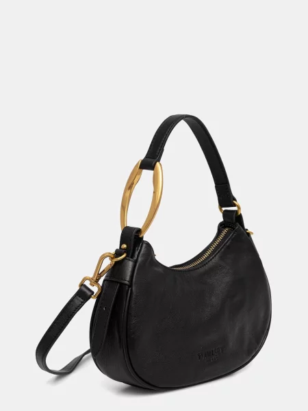 Geanta hobo Twinset din piele negru