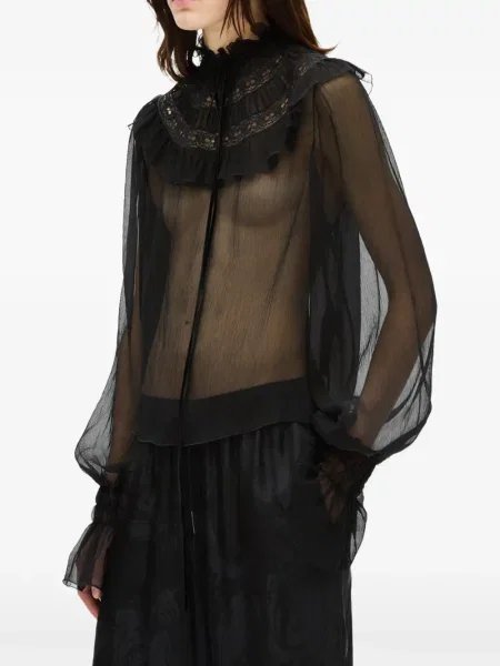 Gulerat bluză Ann Demeulemeester negru