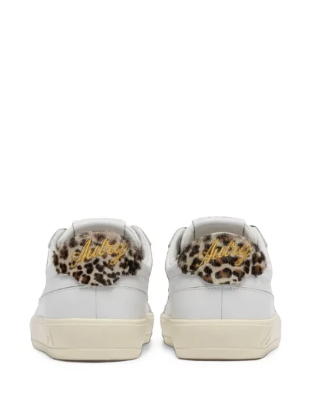 Sneakerși Autry cu imagine cu model leopard alb