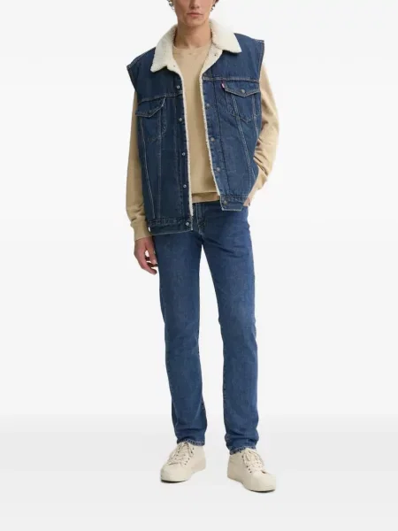 Scurt reversibil tricou Levi's® cu imagine negru