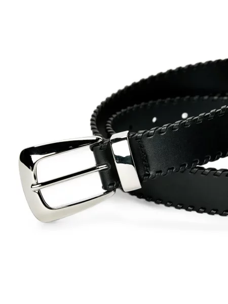 Cu centură curea Khaite negru