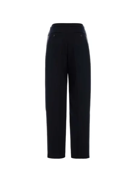Pantaloni Ferragamo de lână albastru