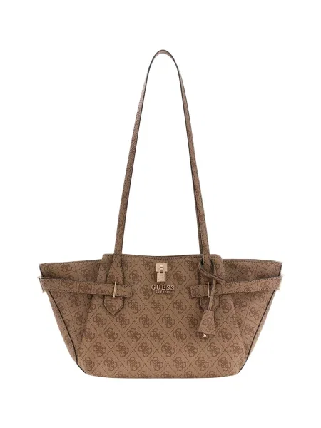 Torbica Guess s potiskom rjava