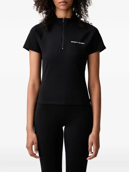 Μπλούζα Sporty & Rich μαύρο