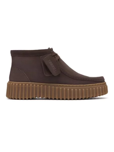 Kotníková obuv Clarks Torhill Moss Tmavě hnědá