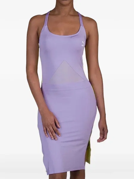 Rochie midi Puma până la genunchi de costum violet