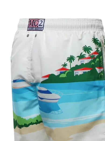 Slip de baie Mc2 Saint Barth cu cordon alb