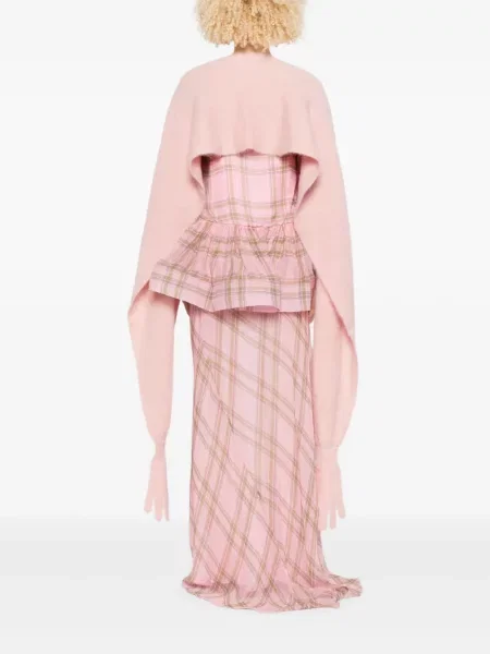 Geacă Moschino de lână roz