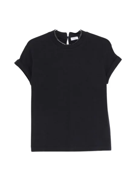 Bluzka Brunello Cucinelli niebieska