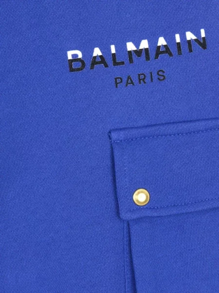 Spodnie dziecięce Balmain niebieskie