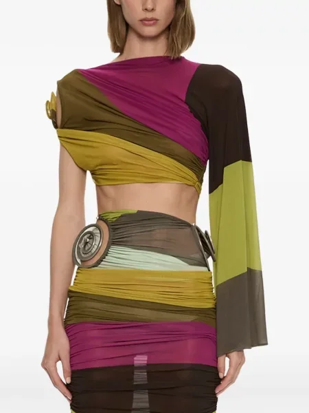 Decora top Christopher Esber drapat verde