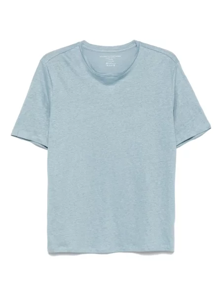 Tricou Majestic Filatures cu decolteu rotund albastru
