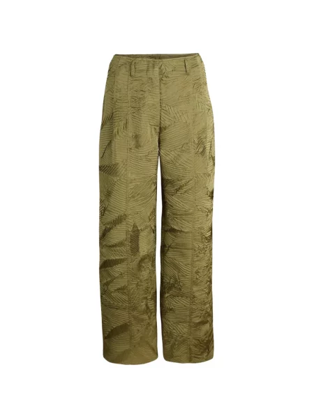 Pantaloni Ulla Johnson din satin verde