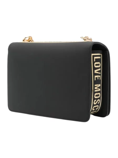 Torebka crossbody Love Moschino skórzana czarna