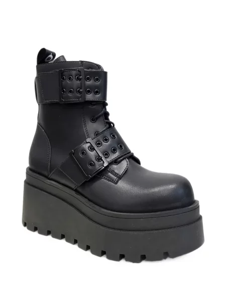 Botine Altercore cu platformă negru