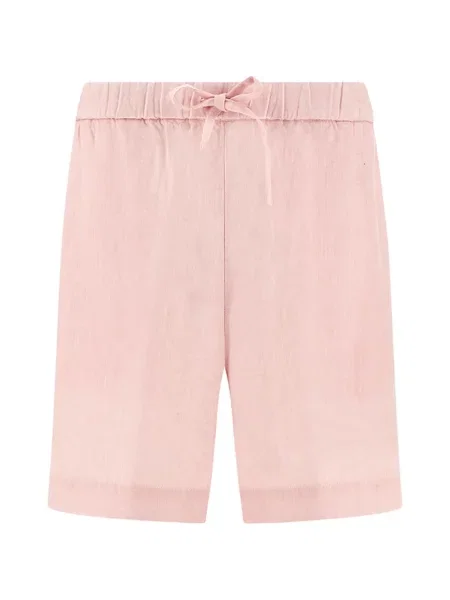 Pantaloni scurți Paul & Shark de in cu cordon roz