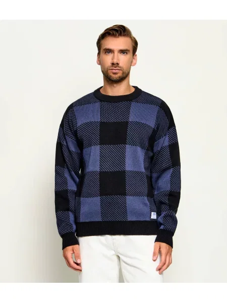 Hugo Blue Pulover Stuvee | Relaxed fit negru